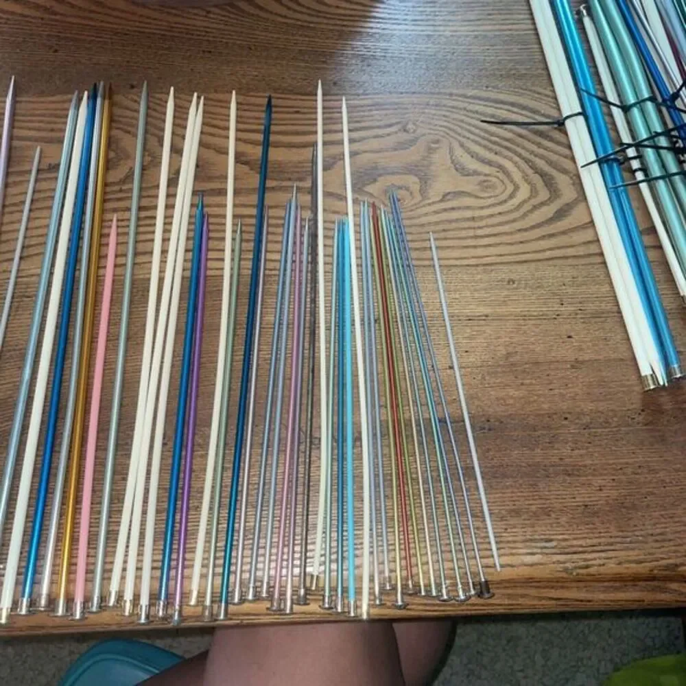 50pc Lot Of Unpaired Knitting Needles Vintage BOYE Hero England‎ Bates Grants
